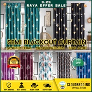 ♗Premium Modern Langsir Curtain Semi Blackout Langsir Pintu Langsir Corak Tirai Tingkap Door Curtain Ready Stock