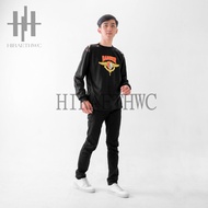 Kaos Banser Kombinasi Hitam Loreng Lengan panjang Kaos BANSER PHH Kaos Lapangan Banser Kaos Deker Na