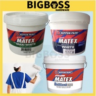 7L Nippon Matex White 9102 / 145 / 15245 | Nippon Matex White Paint Paints Ceiling Dinding Cat Dalam Rumah Interior Wall