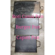 Rectangular Hot Plate /  Burger Pan /  Roti Pan Tebal & Leper