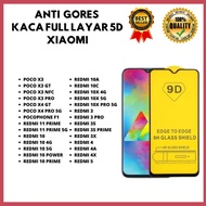 TEMPERED GLASS 5D - XIAOMI poco X3-POCO X3 GT-POCO X3 NFC- X3 PRO- X4 GT-POCO X4 PRO 5G-POCOPHONE F1
