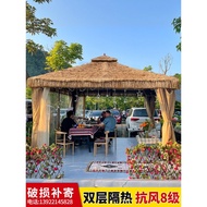 Gazebo Jerami Luar Halaman Khemah Rumah Ladang Taman Makan Luar Ruangan Kanopi Teduhan Hujan Bangsal