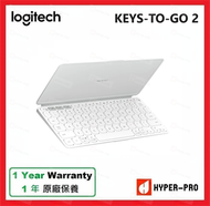 Logitech - Keys-To-Go 2 超薄 便攜式 鍵盤 - 白色