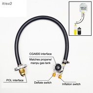 [iti] Outdoor Gas Tank Inflation Valve Cylinder Gas Inflate Kit Camping Butane Gas Refillable Adapte