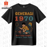 KATUN 1970th Anniversary T-shirt made of combed cotton for men Wanita