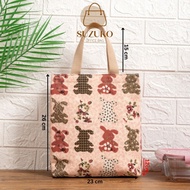 Túi đựng cơm hộp vải giữ nhiệt văn phòng size lớn SUZUKO đựng bình ly thức ăn mang đi làm TV02