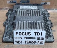 FORD FOCUS MK2.5代 TDi 引擎電腦 2009- 7M51-12A650-ASD 行車電腦 維修 整理品