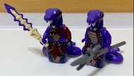 展示美品樂高 lego紫蛇王和戰士合售