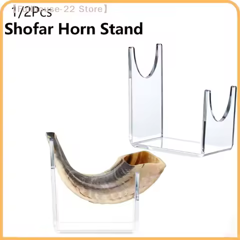 【MAX-22】1/2Pcs Transparent Acrylic Stand Shofar Horn Display Stand Swords Bracket U-shaped Rack Hold