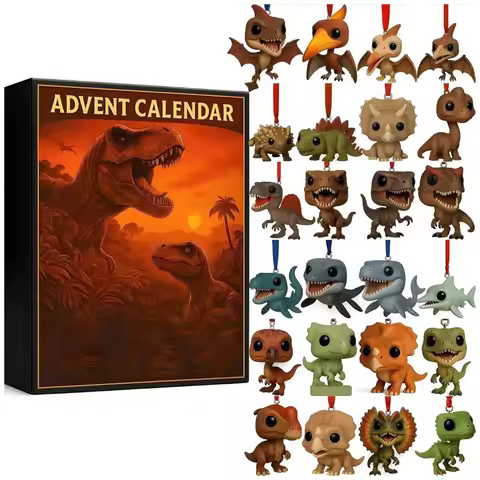 2026NEW Dinosaur Park Advent Calendar 2025 with 24 Surprise Figures Christmas Advent Calendar for Ha