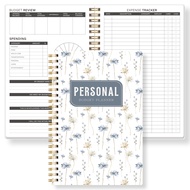 A5 Personal Budget Planner Floral Spiral Expense Tracker Monthly Finance Organizer Accounting Notebo
