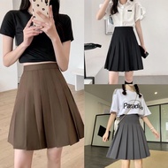 Youthful Mid-length A-Line Pleated Skirt Skirt Skirt Length 49cm Code 1841