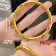 Thanh Lịch Sakura Mobius Men Lắc Tay Màu Xanh Sứ Trắng Sợi Tơ Nữ Trang Sức Thời Trang Truyền Thống T