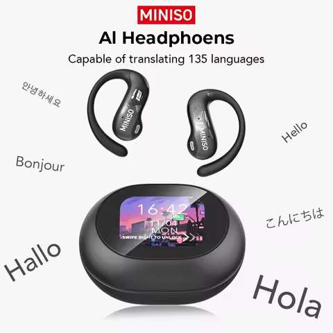 [HD Touchscreen]MINISO MS188 AI Translation Earbuds Bluetooth Earphones Wireless Headphones Ultra-lo