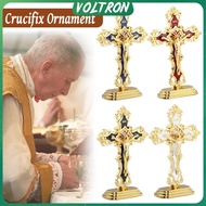 V.t Standing Crucifix Saint Benedict Metal Crucifix Cross Ornament Decoration Car and Office