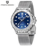 PAGANI นาฬิกานาฬิกาข้อมือกลไกอัตโนมัติของผู้ชายดีไซน์แบบดั้งเดิมนาฬิกากันน้ำทำจากสเตนเลสสายรัดเข็มขั
