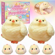 6 Pieces Big Taba Squishy Toys-3.15 Inches (About 8cm), Super Soft Chick Taba Soft Set, Love Decompr