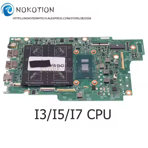 NOKOTION For DELL Inspiron 5568 5368 7579 7368 3379 Laptop Motherboard With I3/I5/I7 CPU CN-0PJDNR 0