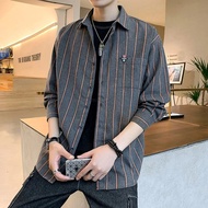 Quality Inspection 59 Yuan Grab 2020 Spring Men's Shirt Striped Long-Sleeved Casual Shirt Men's Top