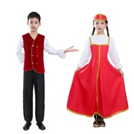 Russian Costume Children's Stage Mexican Skirt Catwalk Moscow Performance Event Russian Ethnic Dance