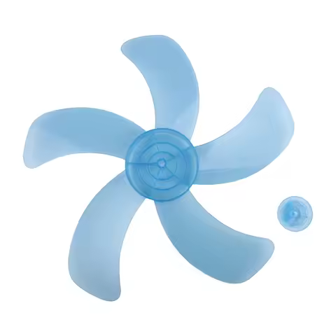 Five-Leaf Plastic Fan Blade For 16 Inch For Pedestal Fan Table Fan Wall Fan Fits Radius 20cm Fan Mot