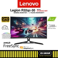Lenovo Legion R32qc-30 31.5-inch QHD 180 Hz Curved VA Gaming Monitor (3Yrs Lenovo Warranty)