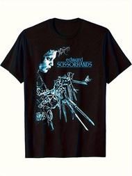 Men'S Edward Scissorhands Movie Graphic T-Shirt - Inspired Casual Crewneck