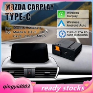 Type-C Carplay Android Auto Adapter USB Hub Adapter for Retrofit  2 3 6 CX3 CX5 CX8 CX9 MX5 Demio Ki