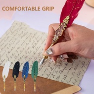 hi Antique Quill Pen 5 Pen Tips Set Vintage Dip Pen Calligraphy Dip Pen