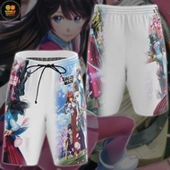 Dimension Fusion: Euro-American Street Anime 3D Shorts | Quick-Drying Unisex, Japanese-Korean Styles