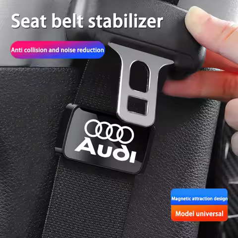 Magnetic For Audi Sline A1 A2 A3 A4 A5 A6 A7 A8 Q1 Q2 Q3 Q4 Q5 Q6 Q7 Q8 B8 Car Seat Belt Holder Stab