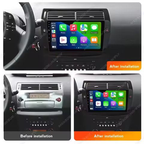 Android 14 Car Radio Stereo for Citroen C4 C-triomphe C-quatre 2004 - 2011 Carplay Auto Multimedia V