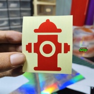 SYMBOL HYDRANT STICKER CUTTING STICKER CUSTOM LOGO WATERPROOF