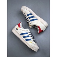 [Pure Original Level] First Layer Classic Shell Toe Joint Leather Low-Top Flat Shoes Breathable Cush