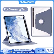 DANYCASE 360° Rotating Acrylic Case With Pencil Holder For Samsung Galaxy Tab A8