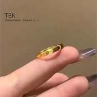 TBK 24K Bangkok Gold Couple Ring Wedding Ring for Unisex 1pcs only 414r