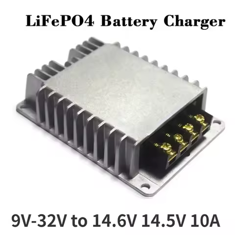 9V-32V to 14.6V 14.5V 10A Lifepo4 Charger 9V to 32V High Power Charger for Lifepo4 Battery for RVs B