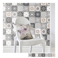 復古花磚壁貼 J款 歐風自黏壁紙 瓷磚牆貼 磁磚貼紙 踢腳線 防水