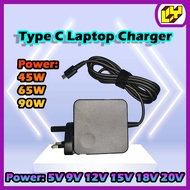 Type C 45W Charger Power Adapter Type-C Chargers TypeC 65 Watt Laptop Adapter 45W