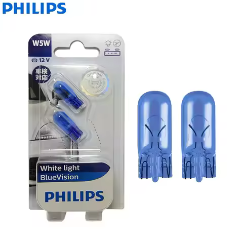 Philips WhiteVision W5W T10 12V 5W 4000K White Original Car Interior Light Read Door License Plate L
