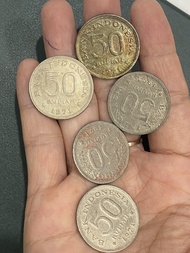 uang koin 50 rupiah 1971