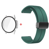 กระจกนิรภัย PC Case + สายซิลิโคนสําหรับ Huawei Watch GT 5 Pro Band Screen Protective Cover Bumper สํ