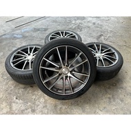 HRS Sport Rims 17 Inch 215 45 ZR17 Original Halfcut Japan