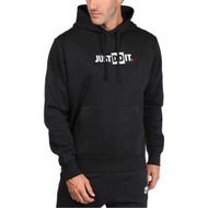 Nike JUST DO IT 男生刺繡logo刷毛連帽上衣M