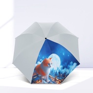 TDN月亮貓放大降溫秒收傘 瞬收傘反向自動收傘(岩石灰)