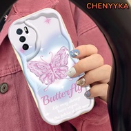 CHENYYKA Casing Hp OPPO A16 A16s A54s Case kartun cinta hp kupu-kupu Kesing paket penuh Casing anti jatuh Softcase