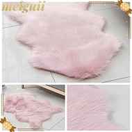 MEIGUII Bedside Rug, Floor Protection Fluffy Shaggy Long Plush Rug, Soft Non Slip Home Decor Imitati
