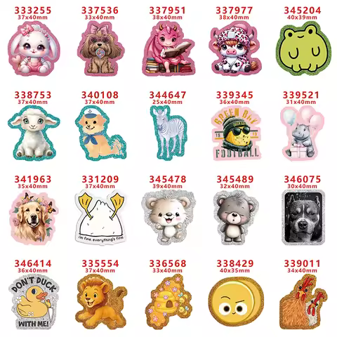 10pcs/lot Howdy Western Rodeo Cowgirl Glitter Acrylic Flatback Planar Resins DIY Gift Crafts Jewelry