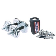 20KG CHROME DUMBELL SET