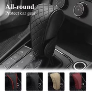 Universal Leather Auto Gear Knob Manual Gear Knob Automatic Shift Knob Cover Car Gear Sticks Protect